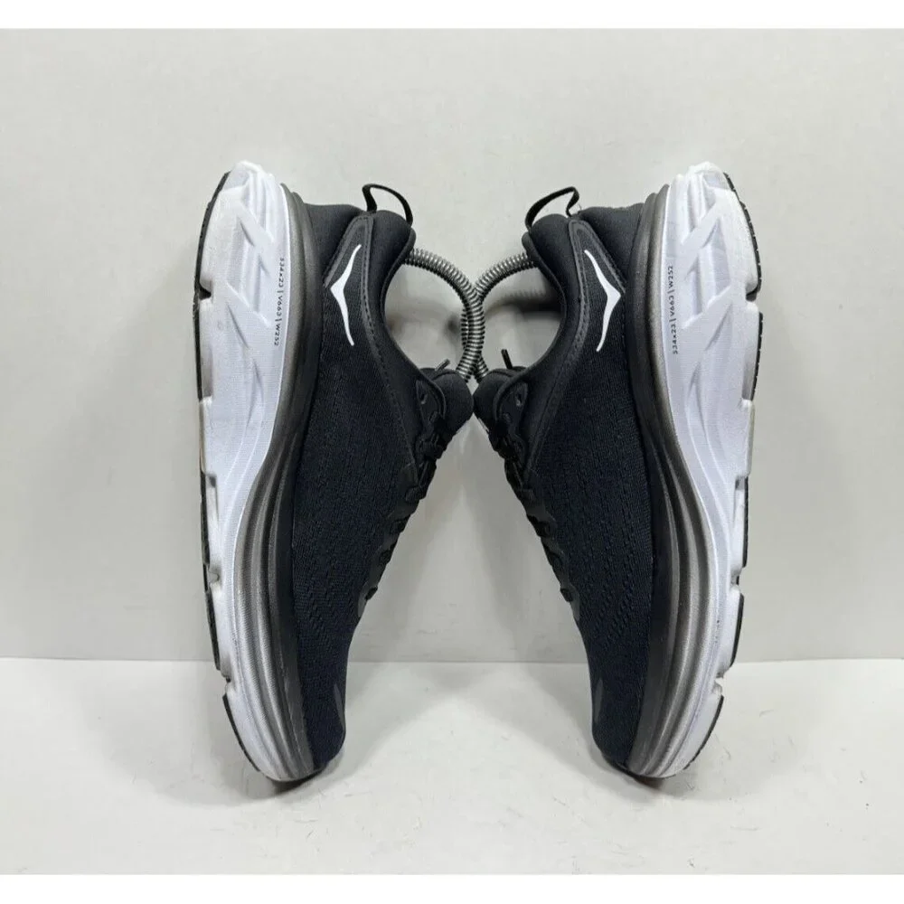 Hoka One One Black and White Athletic Shoes - Picture 5 of 8
